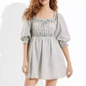 American eagle boho Mini Dress size small green* cottagecore fairy